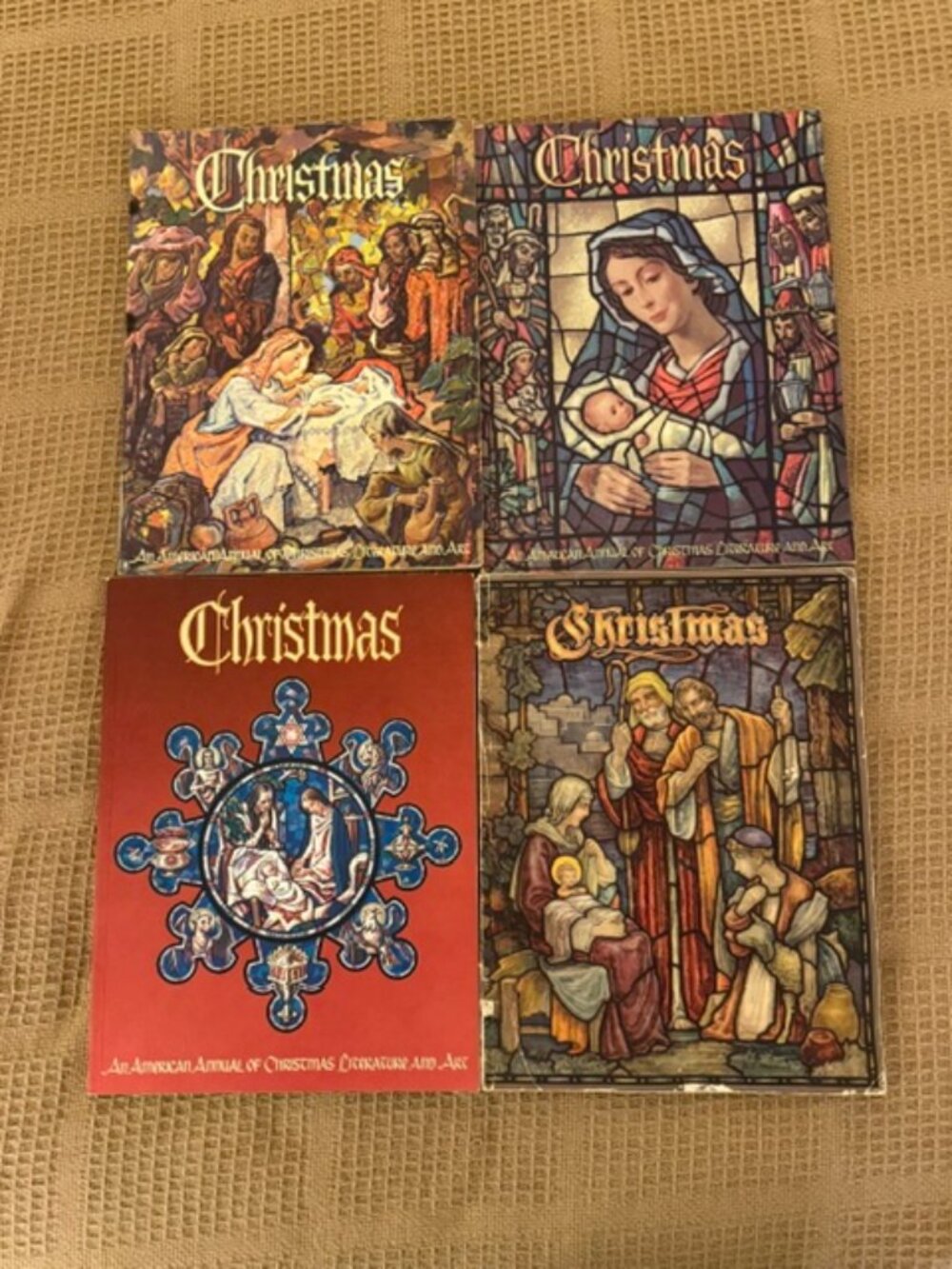 Set of 4 "Christmas" -An American Annal of Christmas and Art